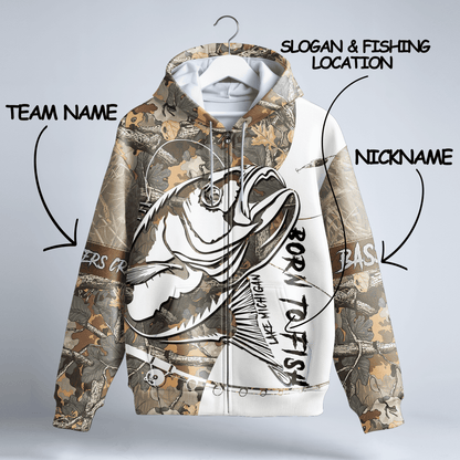Bucketmouth Camo Pro Personalized Zip Hoodie