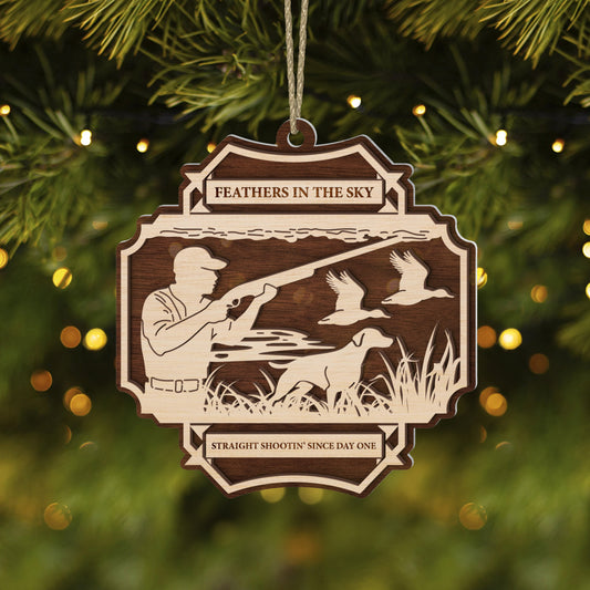 Straight Shootin' Duck Hunting Ornament