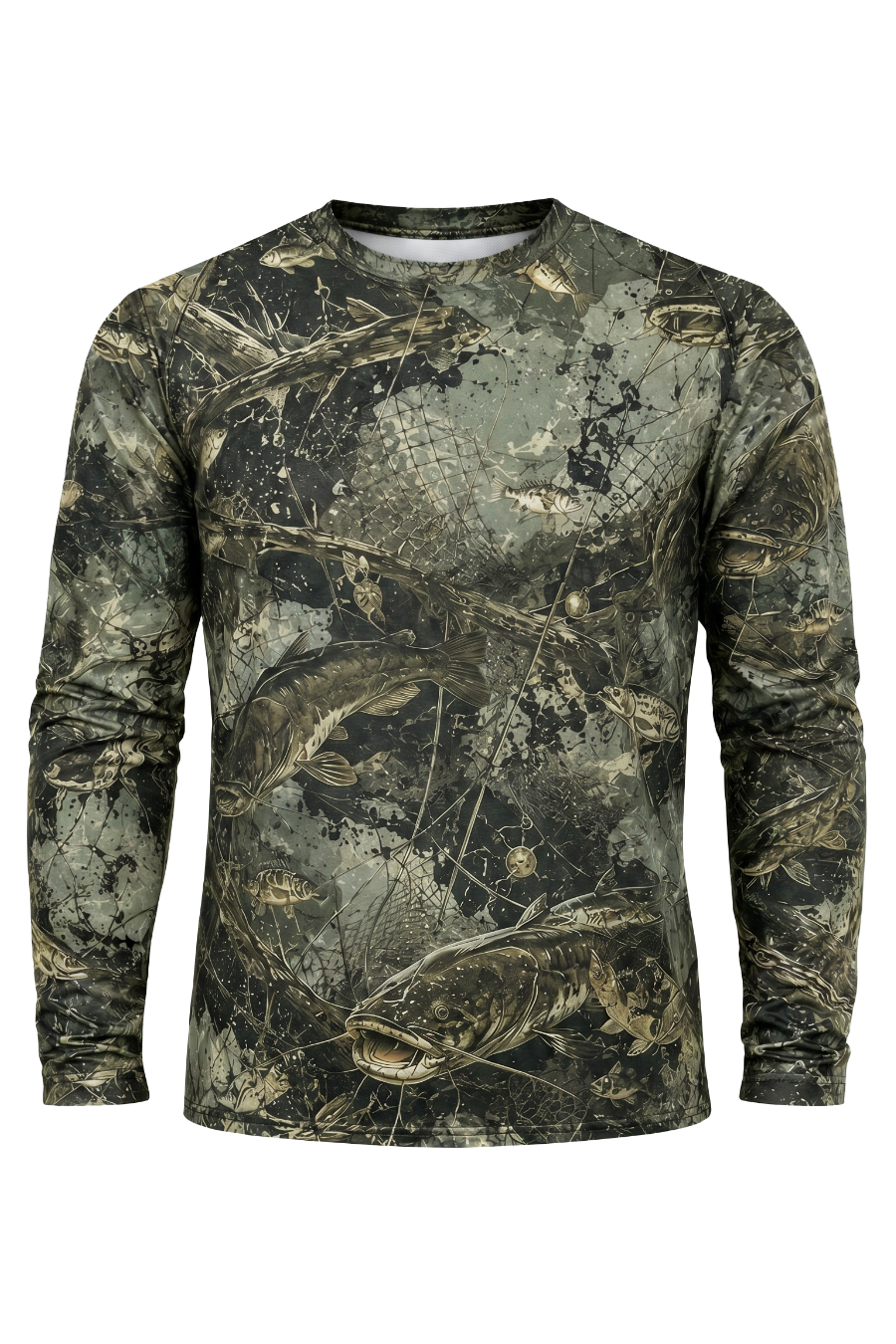 Performance Fishing Long Sleeve - Swamp Splatter Catfish - TBT125