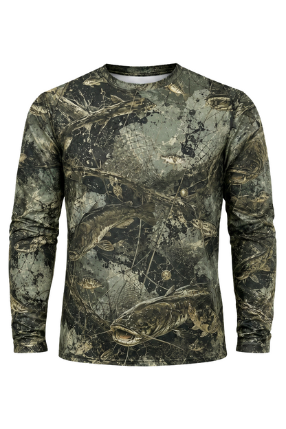 Performance Fishing Long Sleeve - Swamp Splatter Catfish - TBT125