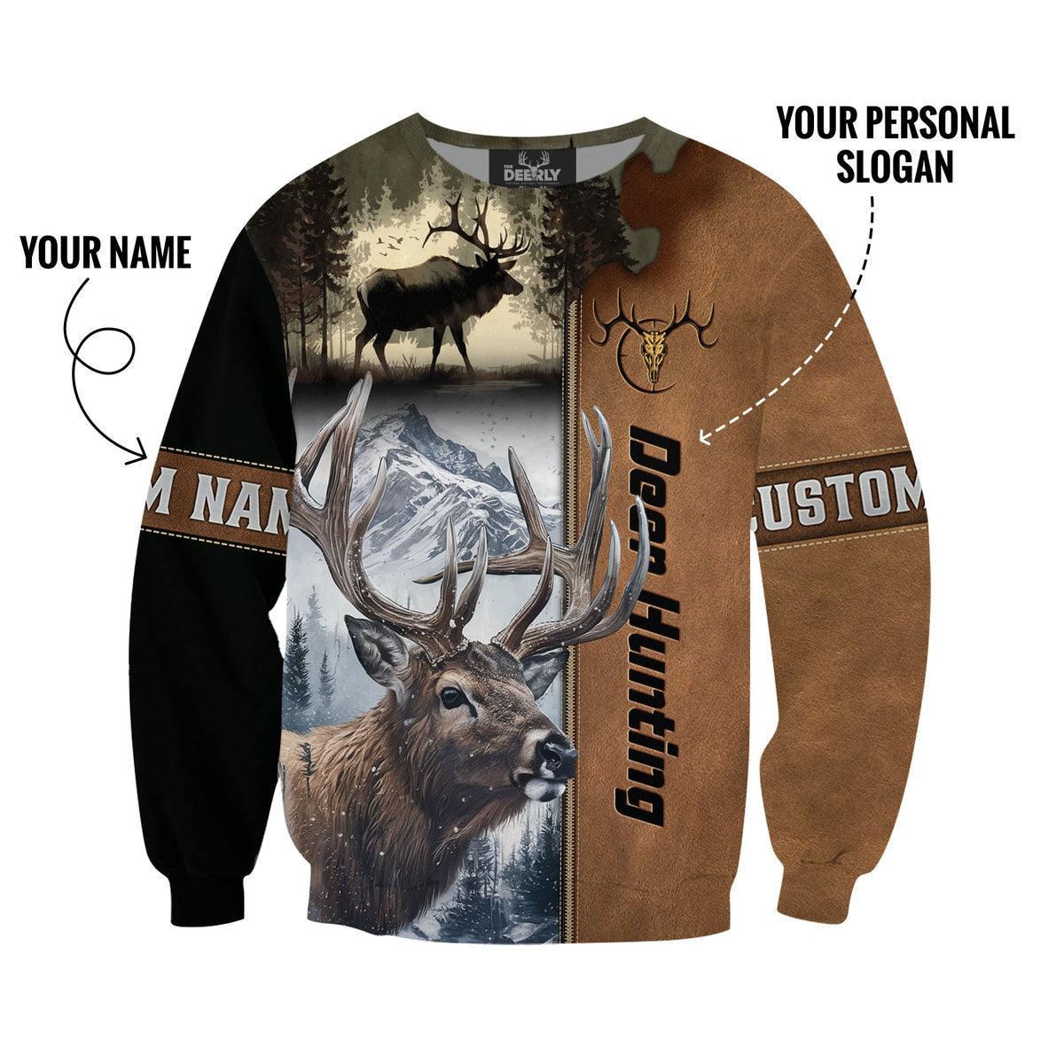Deer Hunt Mountain Legend Sweatshirt Personalized - The Deerly