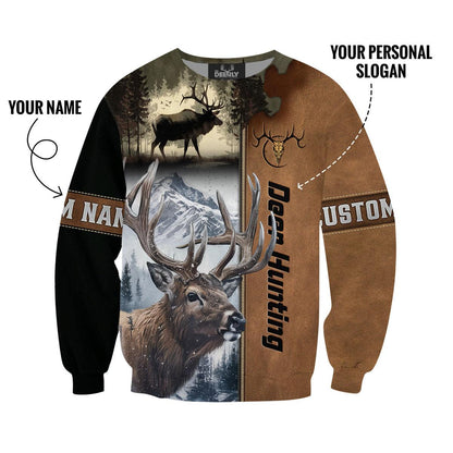 Deer Hunt Mountain Legend Sweatshirt Personalized - The Deerly