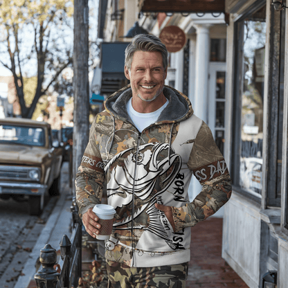 Bucketmouth Camo Pro Personalized Zip Hoodie