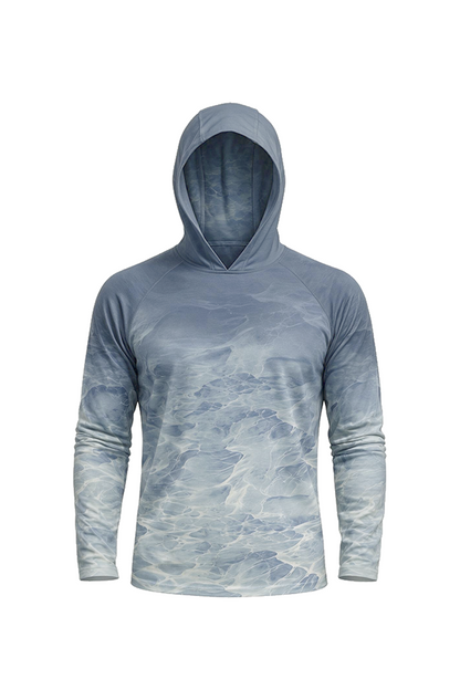 AirLite Fishing Sun Hoodie - Grass Flat Redfish