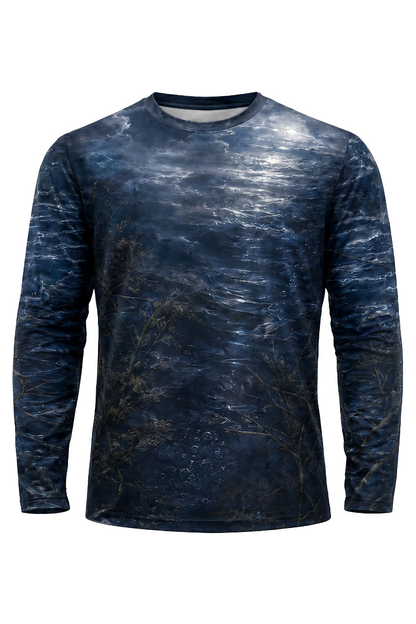 Performance Fishing Long Sleeve - Moonlit Midnight Pike - TBT130