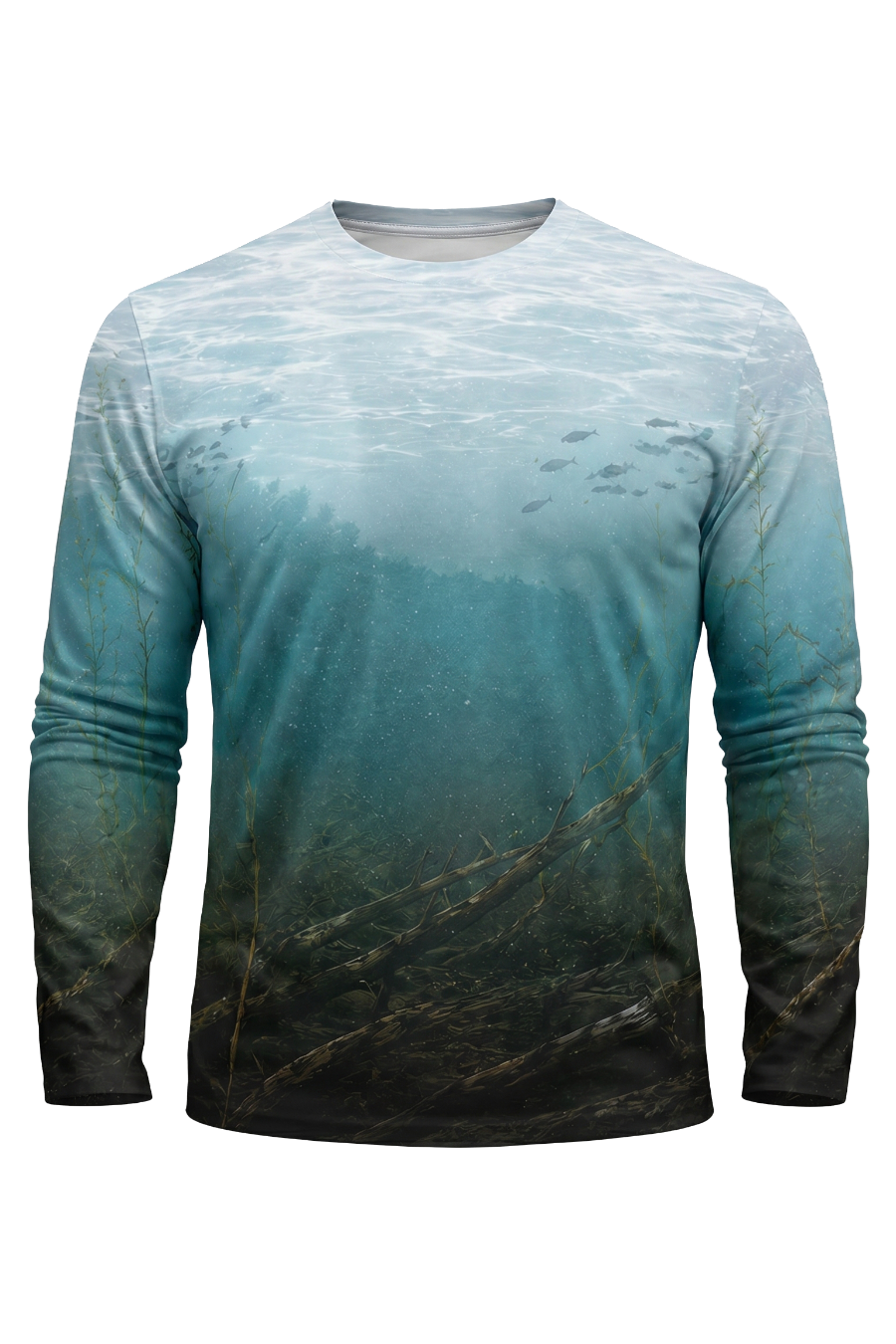 Performance Fishing Long Sleeve - Aqua Glacier Pike - TBT126