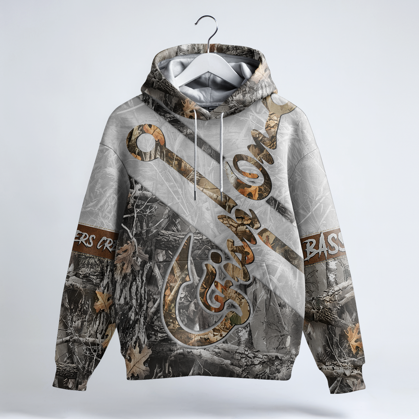 Fish Hook Camo Personalized Hoodie