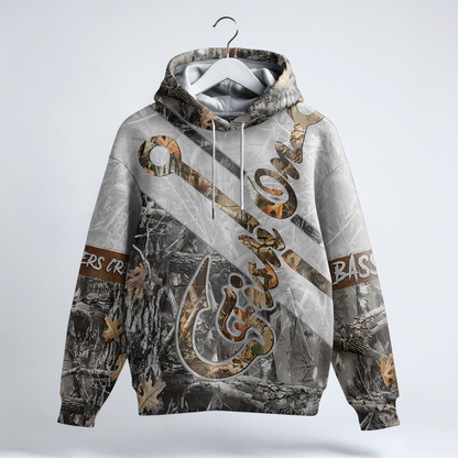 Fish Hook Camo Personalized Hoodie