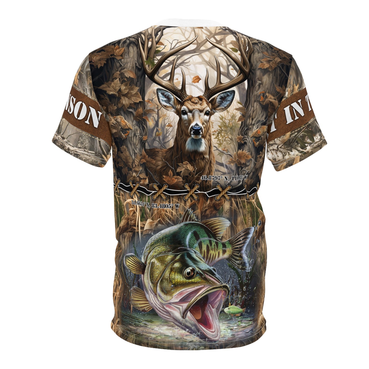 Wilderness Coordinates Personalized Unisex Cut & Sew Tee