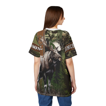 Moose Hunter Personalized Unisex Cut & Sew Tee