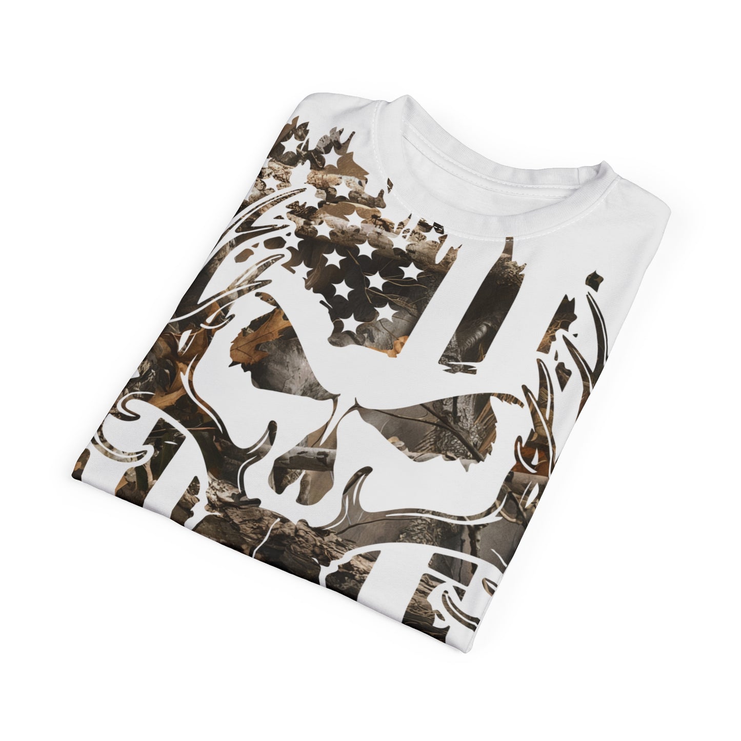 Skull Buck Flag Personalized Unisex Cut & Sew Tee