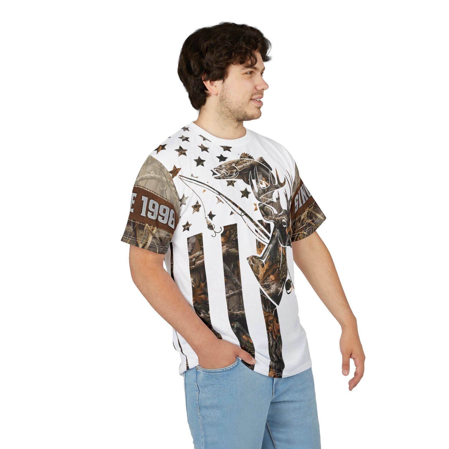 Wilderness Stars & Stripes Personalized Unisex Cut & Sew Tee