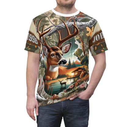 Lakeside Buck Retreat Personalized Unisex Cut & Sew Tee