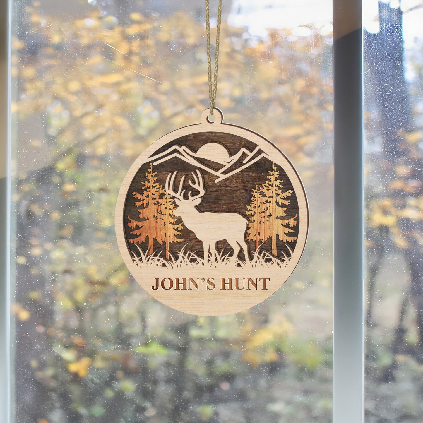 Personalized Deer Hunting Ornament - Gift for Hunters - The Deerly