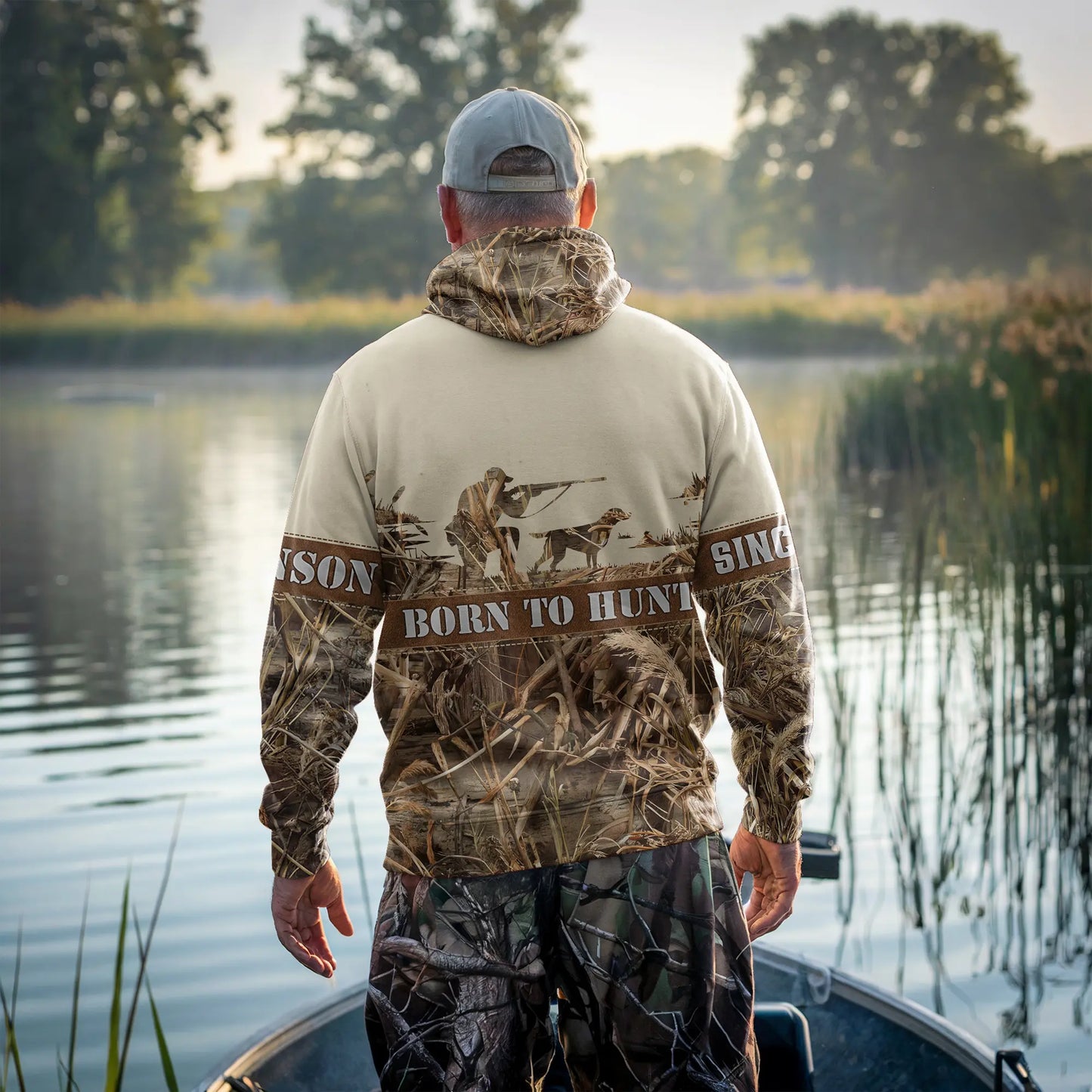 Custom Duck Hunting Camo Hoodie - Personalized for Hunters - The Deerly