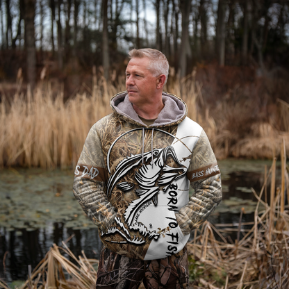 Born To Fish Personalized Bass Hoodie