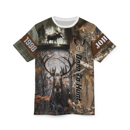 Moose Majesty Personalized Unisex Cut & Sew Tee