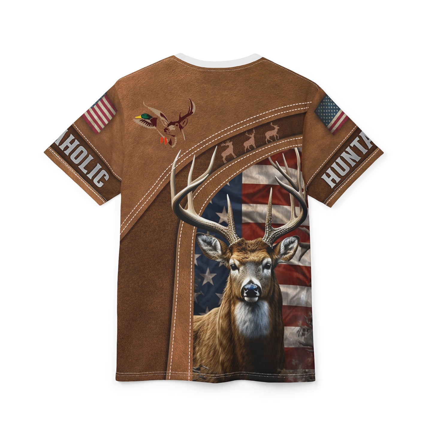 Buckaholic Hunter Personalized Unisex Cut & Sew Tee