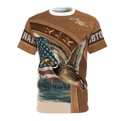 Duck Hunting Heritage Personalized Unisex Cut & Sew Tee