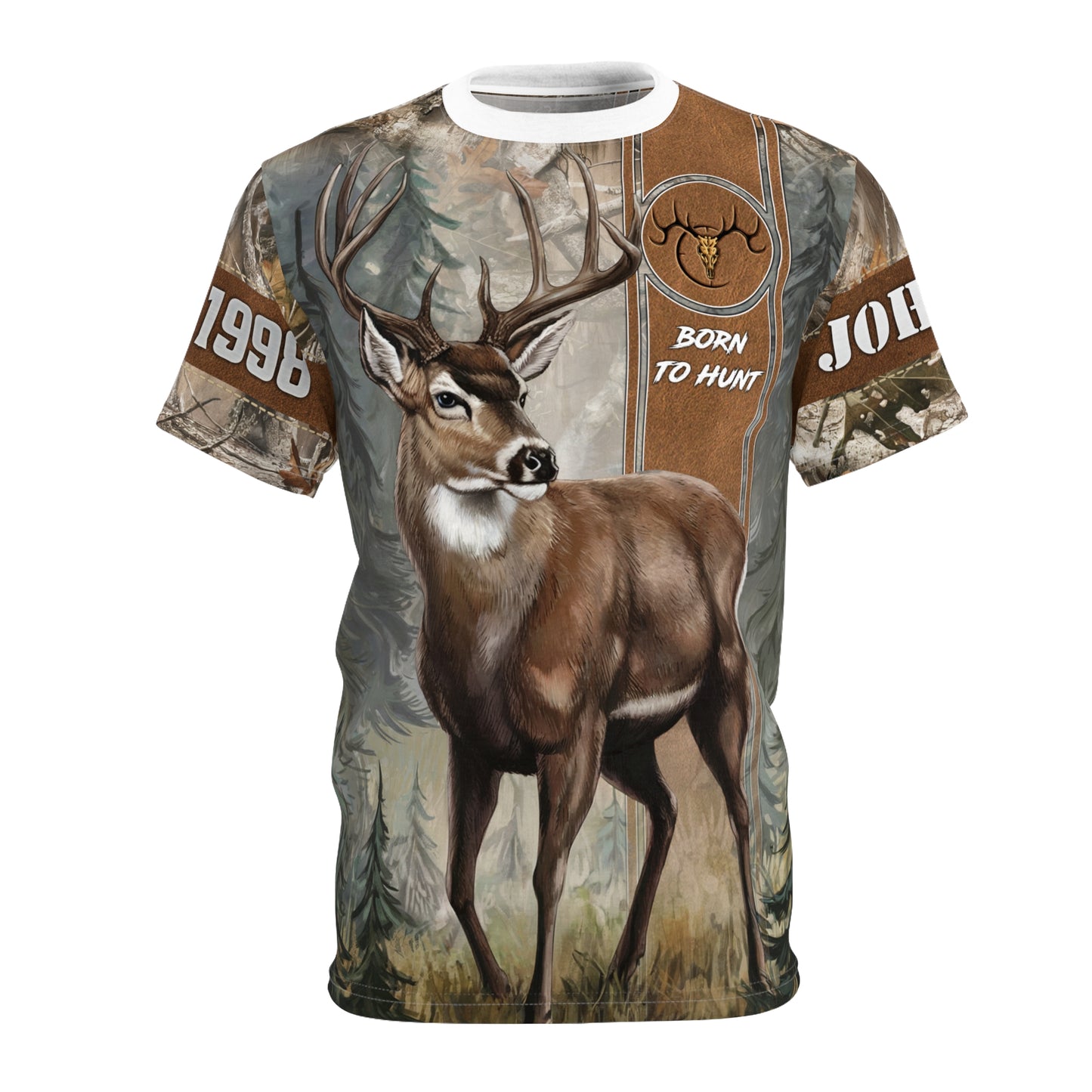 Buck Hunter Personalized Unisex Cut & Sew Tee