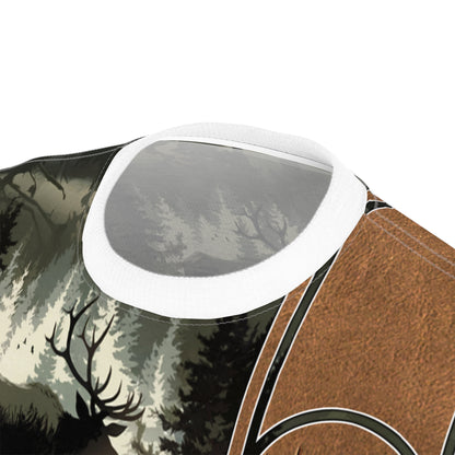 Elk Hunter Heritage Personalized Unisex Cut & Sew Tee