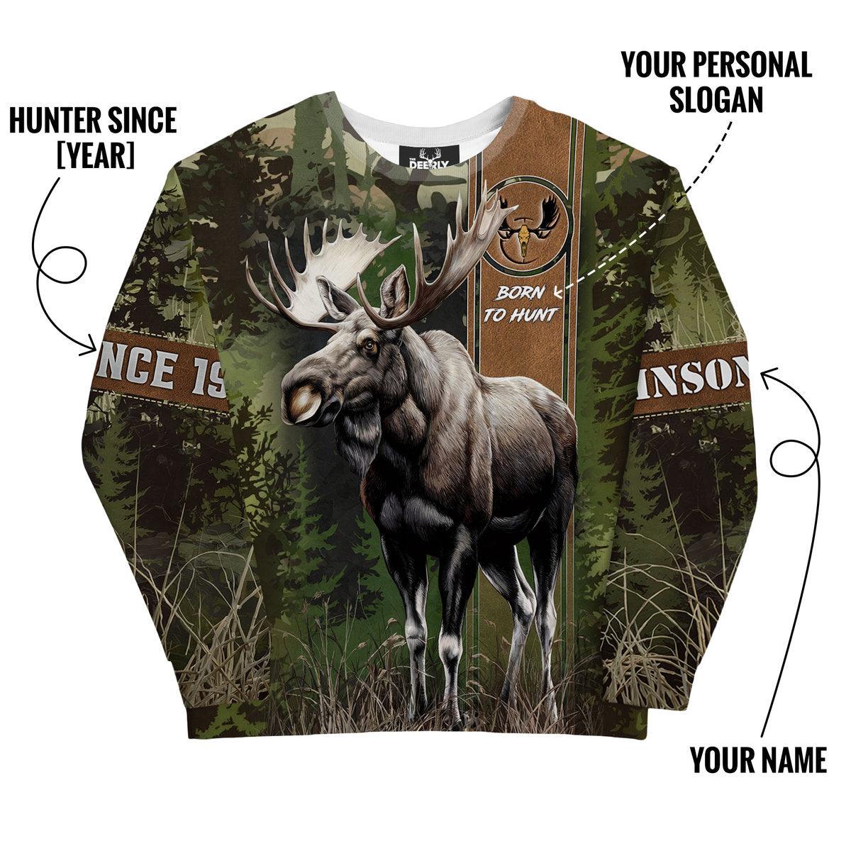 Moose Hunt Legend Sweatshirt Personalized - The Deerly