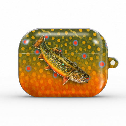 Brook trout AirPods case, front