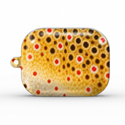 Brown Trout AirPods case, back
