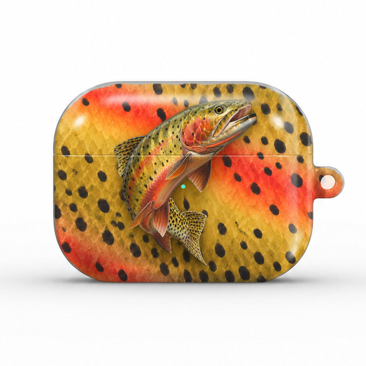 Cutthroat Trout AirPods case, front