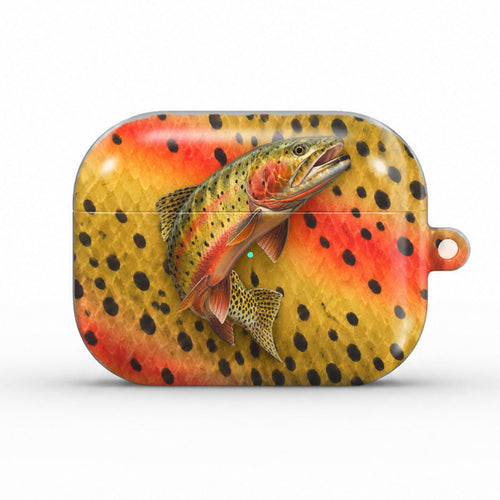 Cutthroat Trout AirPods case, front