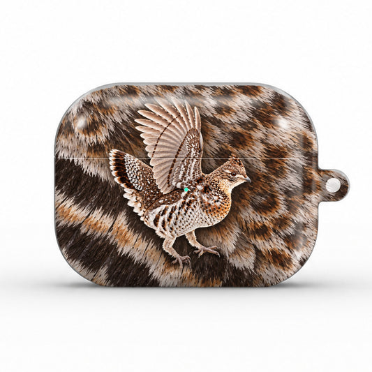 Ruffed Grouse AirPods case, front