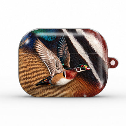 Wood Duck AirPods case, front