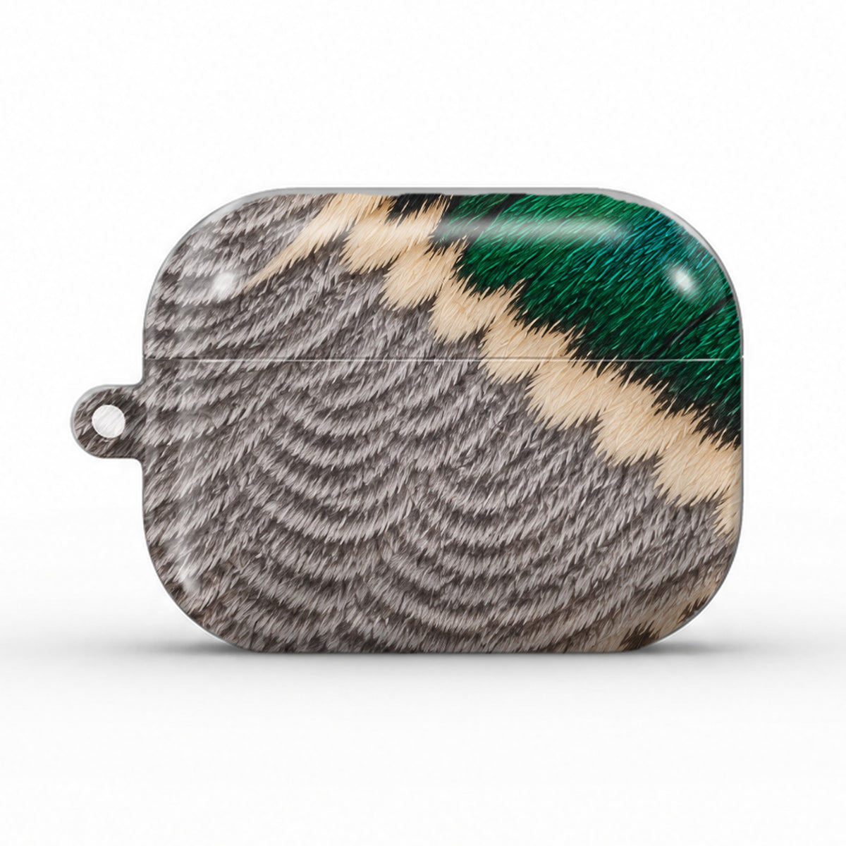 Green-Winged Teal AirPods case, back