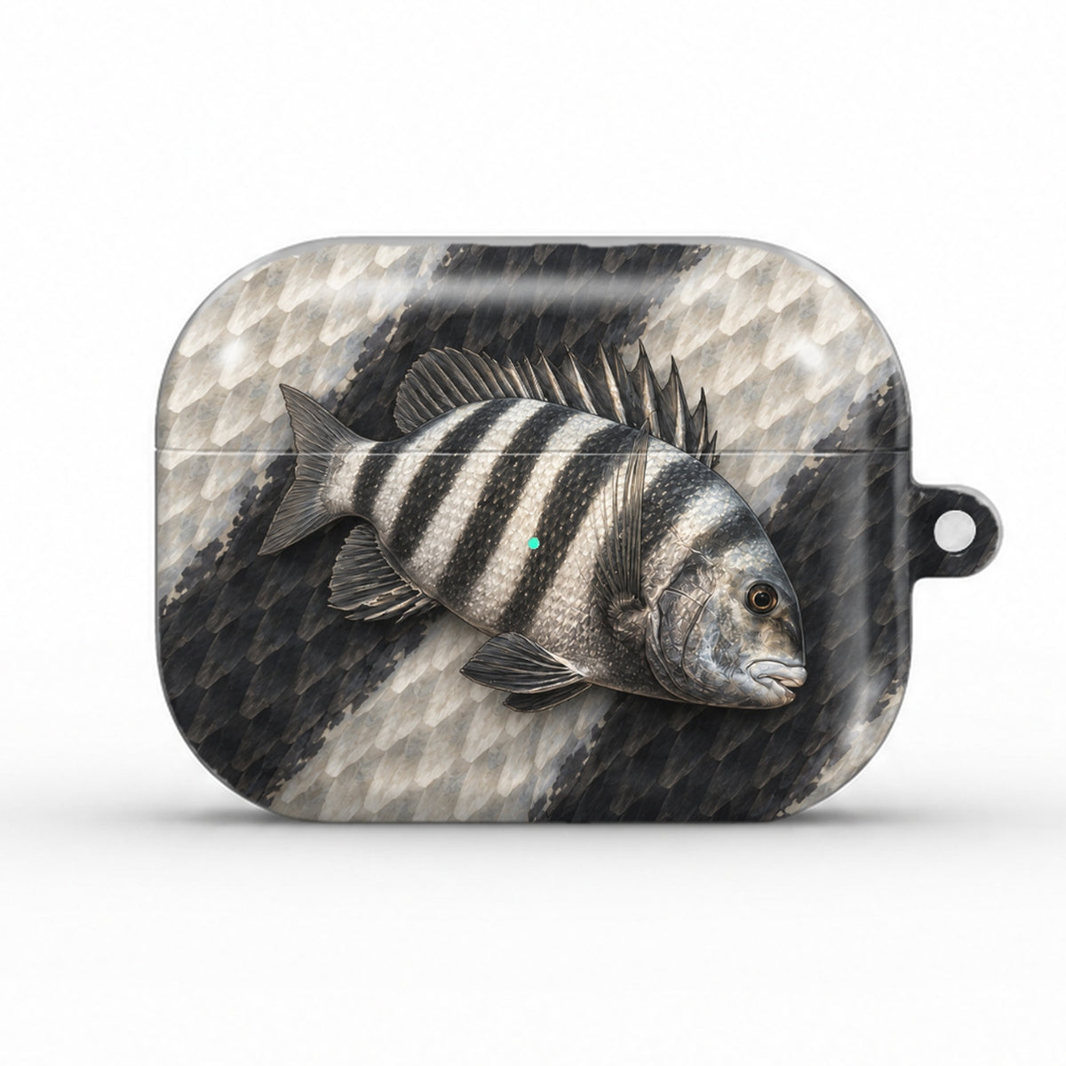 Sheepshead AirPods case, front