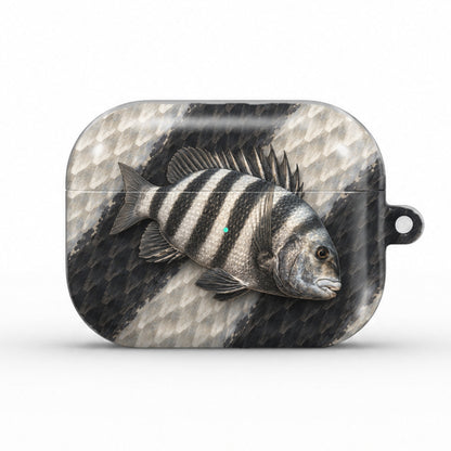 Sheepshead AirPods case, front