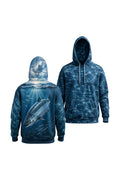 Performance Fishing Fleece-Lined Hoodie - River Salmon Depths - AUH02 image 1