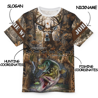 Wilderness Coordinates Personalized Unisex Cut & Sew Tee