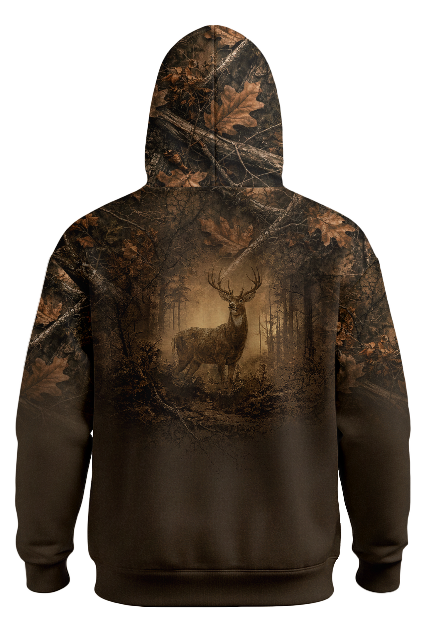 Hunter Fleece Hoodie - Autumn Forest Stag – DK7M