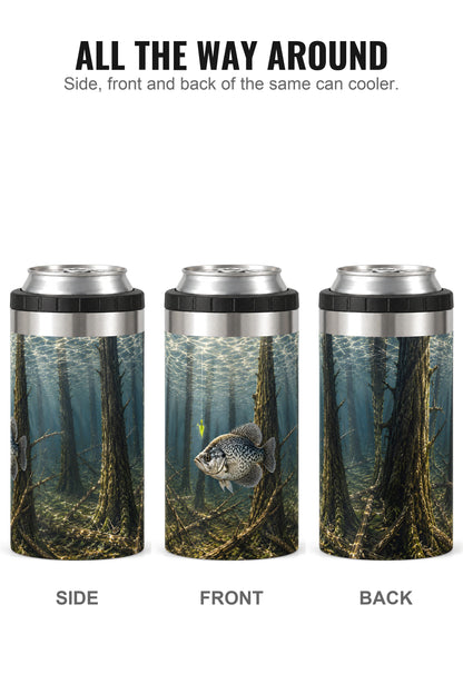 Timberline Slab Crappie can cooler - side, front and back
