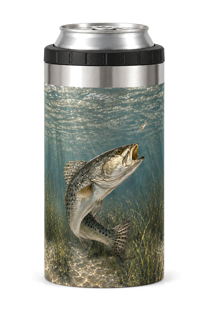 Silverline Speckled Trout can cooler - front