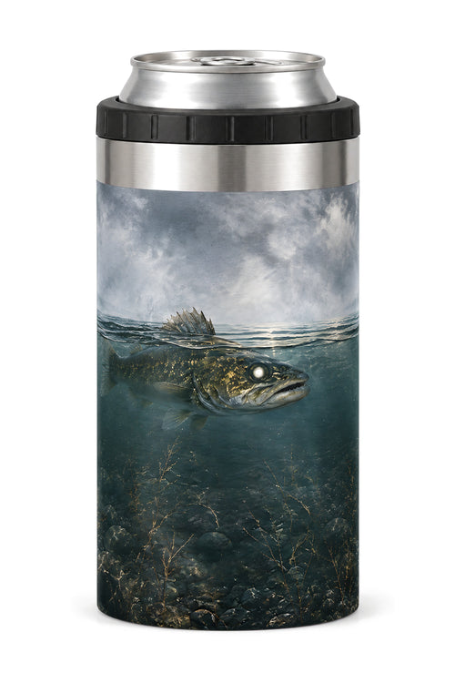 Misty Timber Walleye can cooler - front