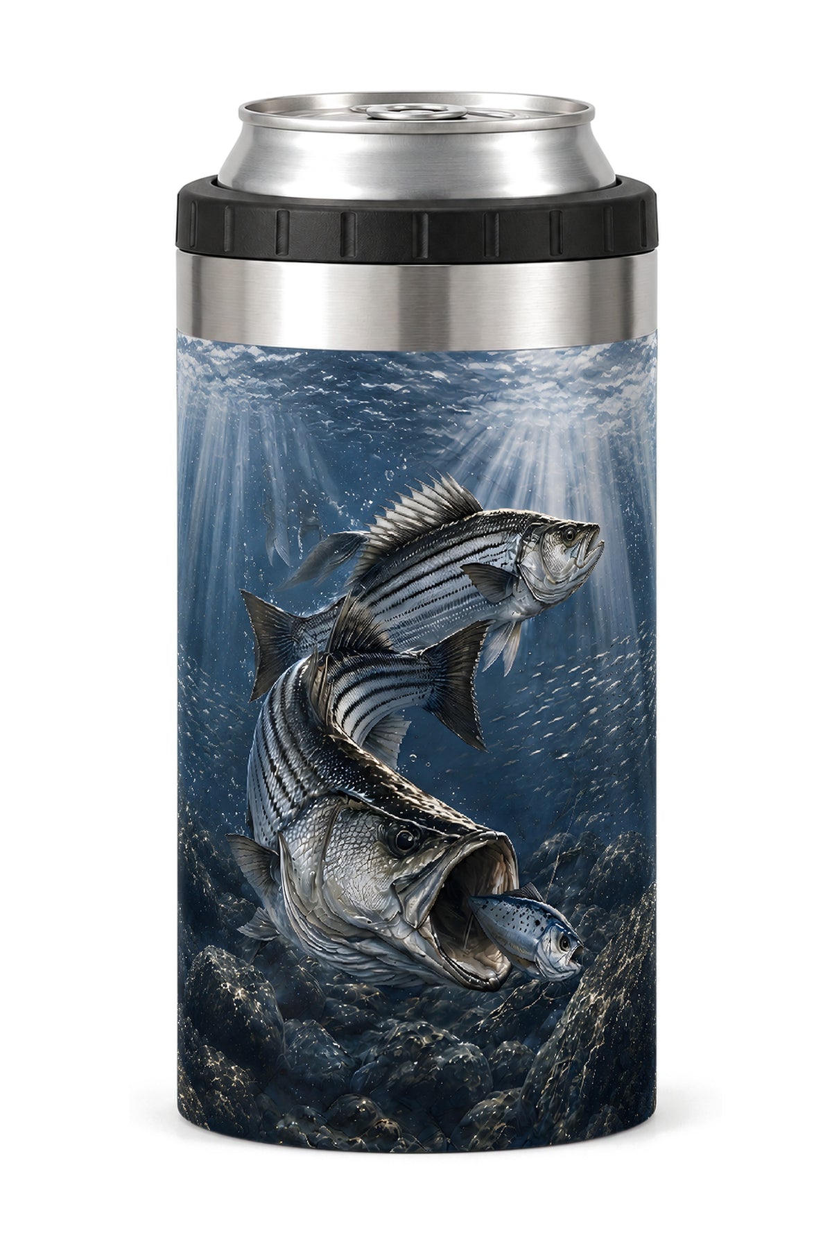 Texoma Frenzy Striper can cooler - front
