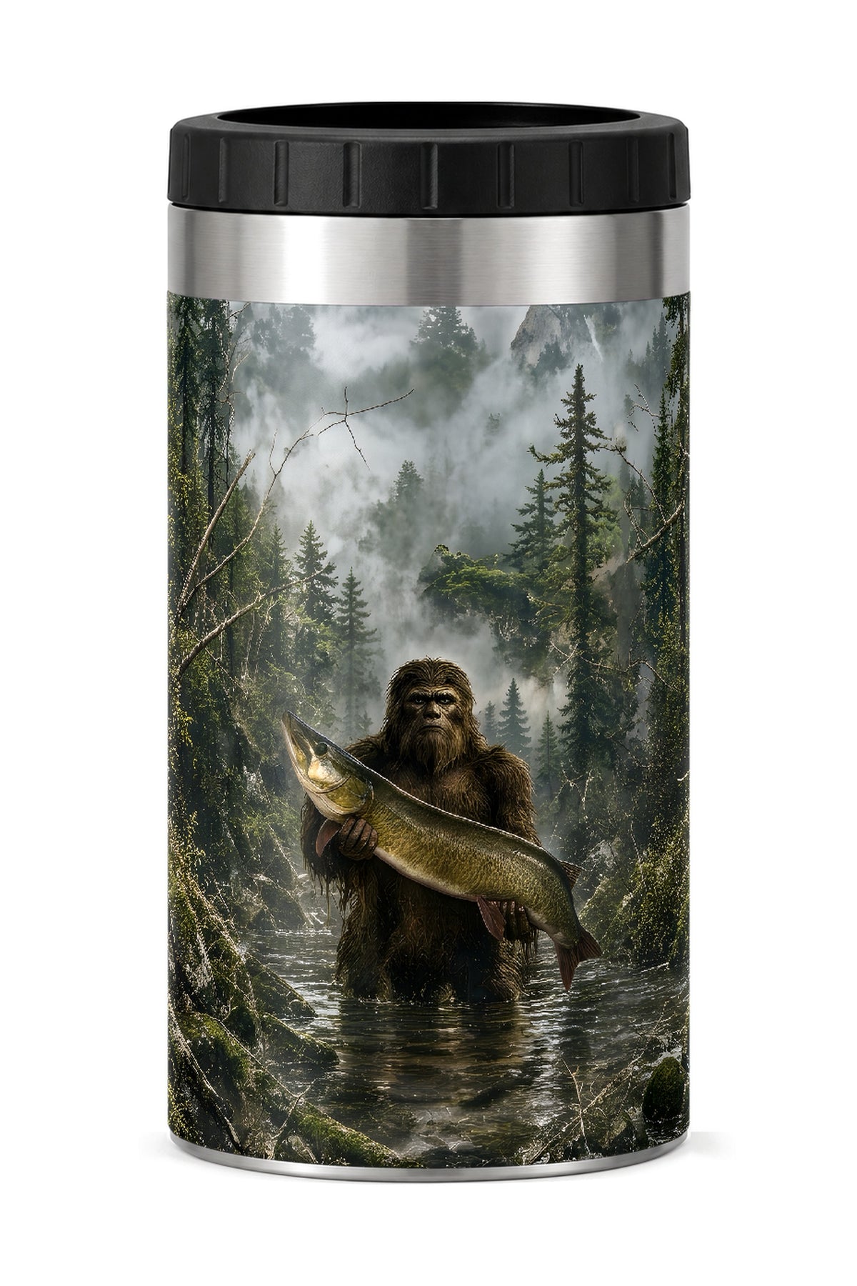 Woodland Bigfoot Muskie can cooler - front