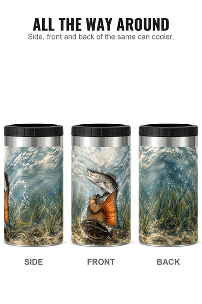 Coastal Grand Slam can cooler - side, front and back
