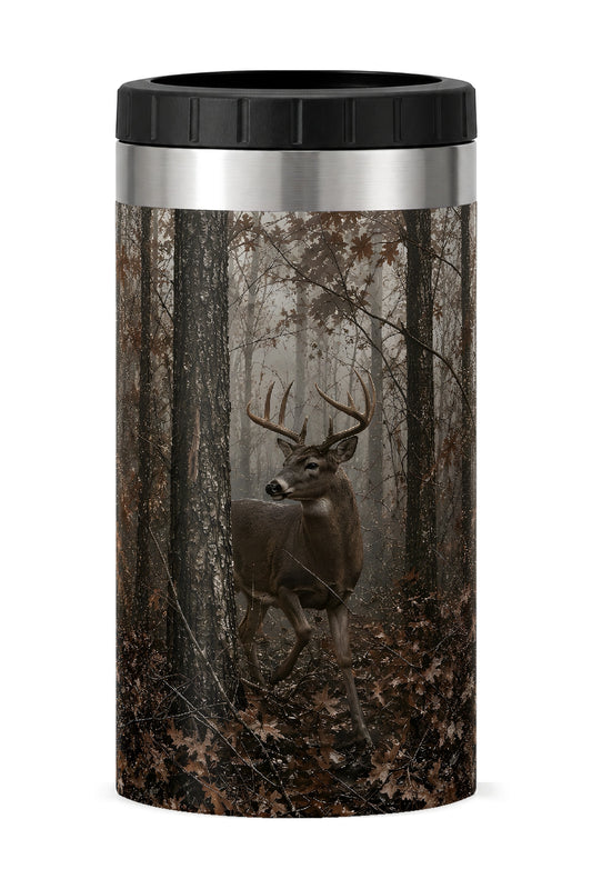 Dark Oak Whitetail can cooler - front