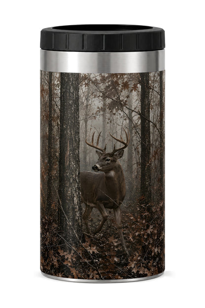 Dark Oak Whitetail can cooler - front