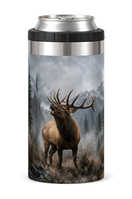 Majestic Elk Mountain Bugle can cooler - front