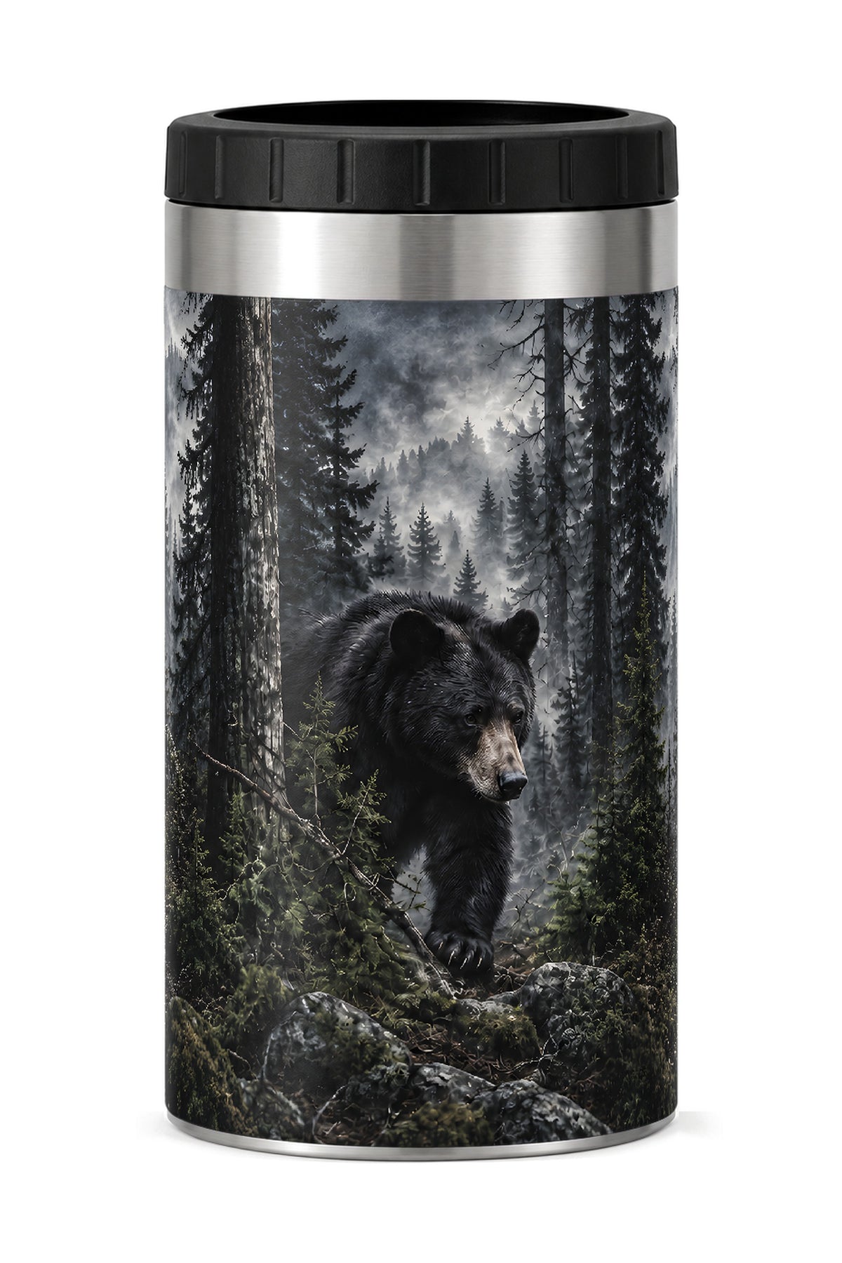 Dark Timber Black Bear Stalker can cooler - front