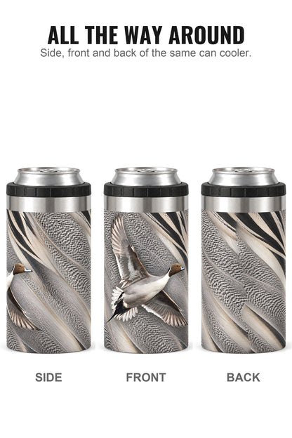 Northern Pintail can cooler - side, front and back