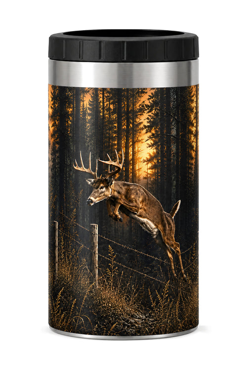Twilight Whitetail Bound can cooler - front